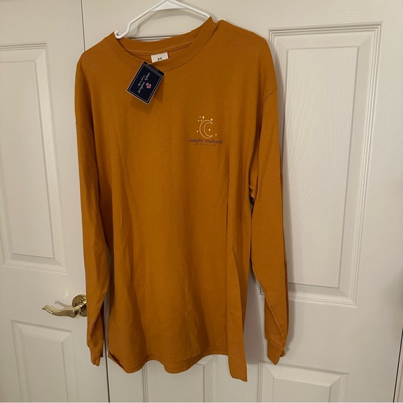 ❤️BNWOT❤️ Simply Southern Orange Stay Wild Moon Child Jeep Long Sleeve T-Shirt - Picture 2 of 5